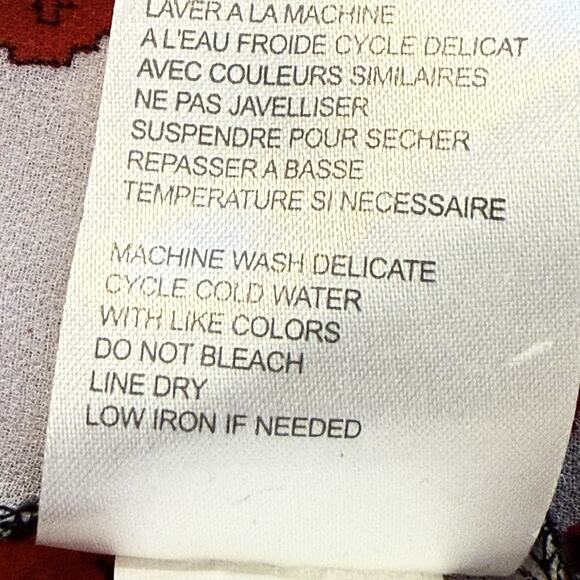 Tribal Brand Long Sleeved Sheer Blouse Sz 1X Womens Lightweight Western Vibe Fun - Picture 7 of 8